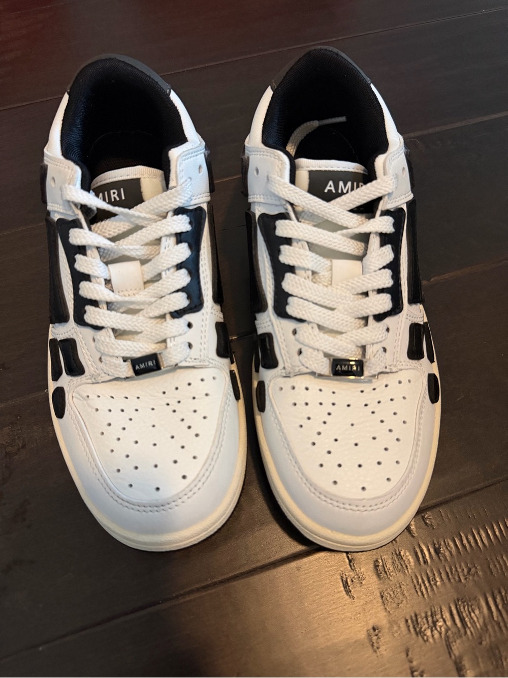 AMIRI Men’s Low-Top Sneakers in White and Black
